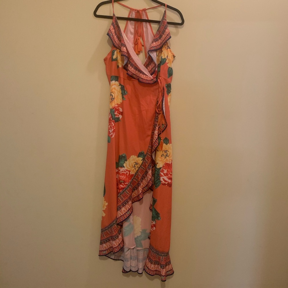 Fashion Nova Floral Wrap Dress